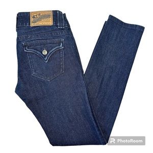 Vigoss Studio | The New York Dark Wash Low Rise Skinny Jean | Size 3/4